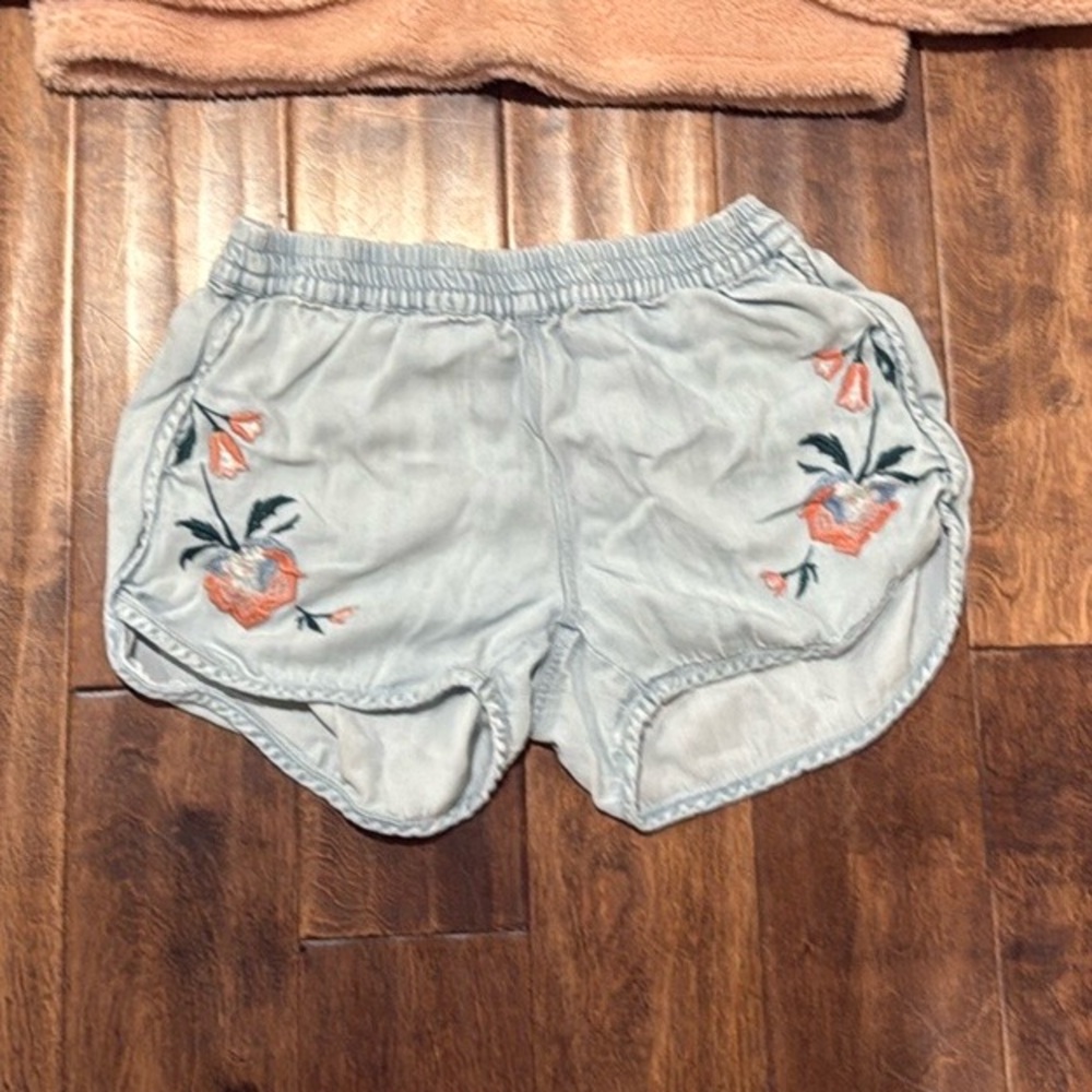 Rails Blue Athletic Shorts with Embroidery